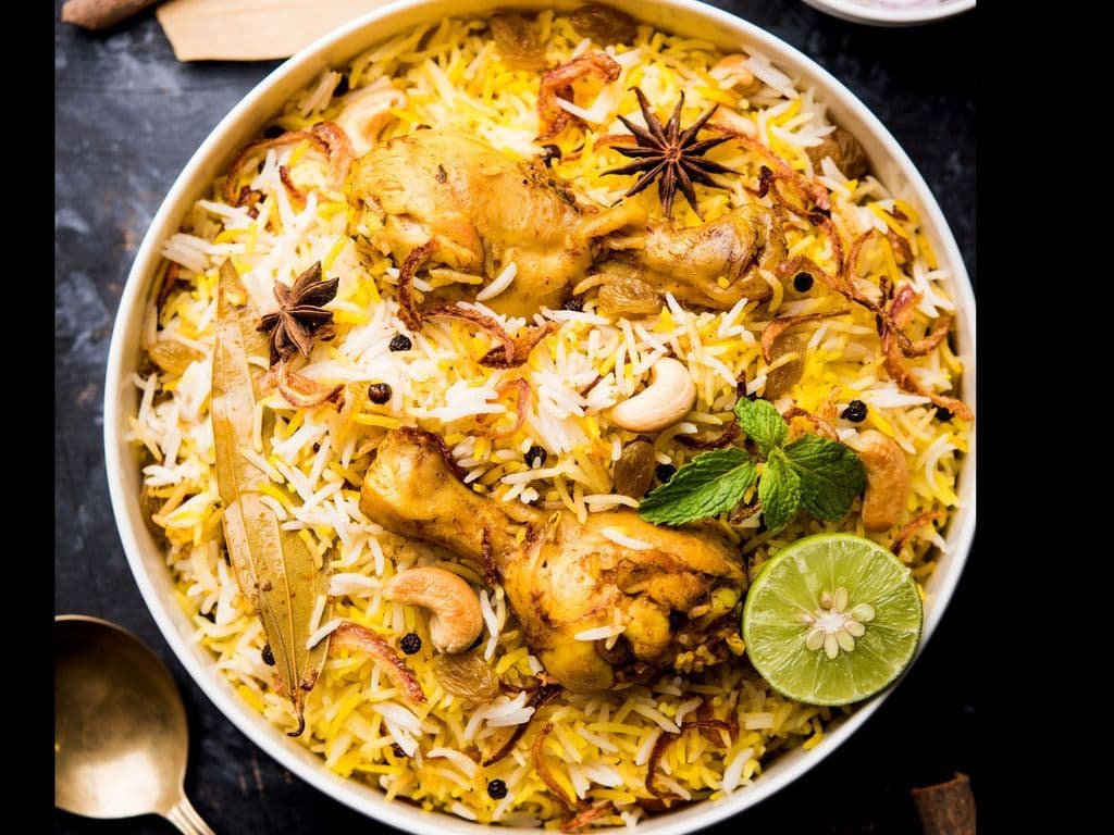 Hyderabadi Chicken Dum Biryani