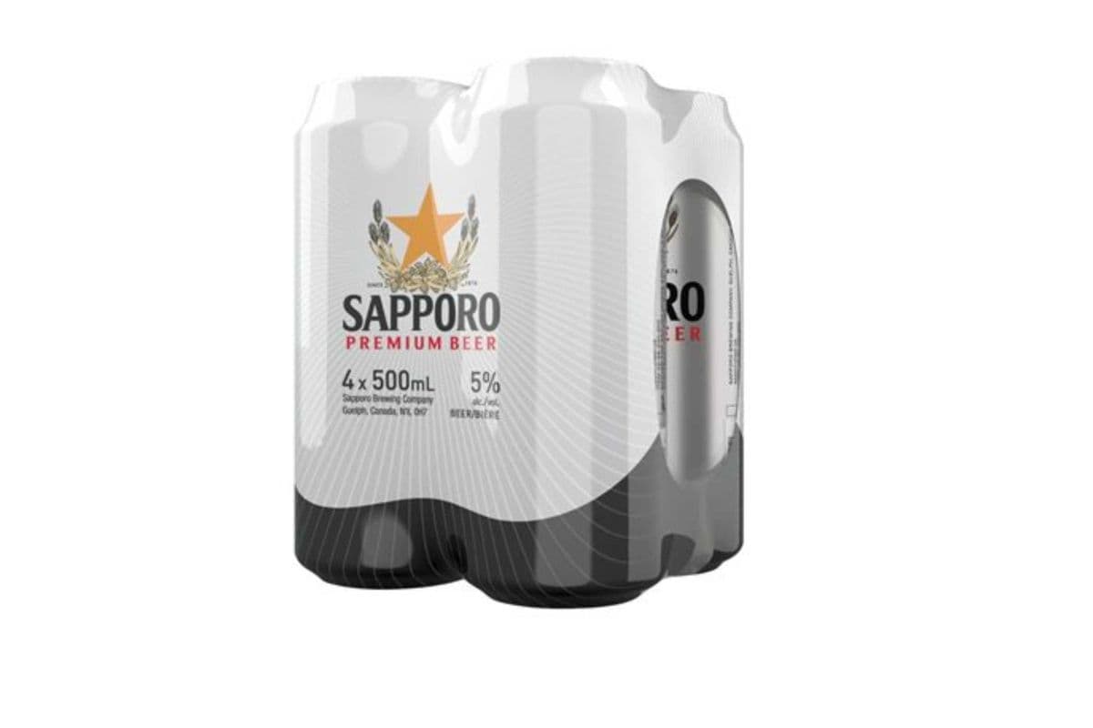Sapporo Premium Beer (4 x 500 ml)