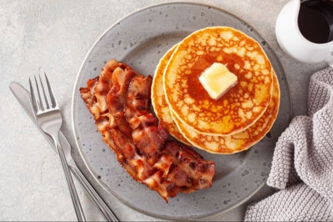Pancakes with Your Choice of Side