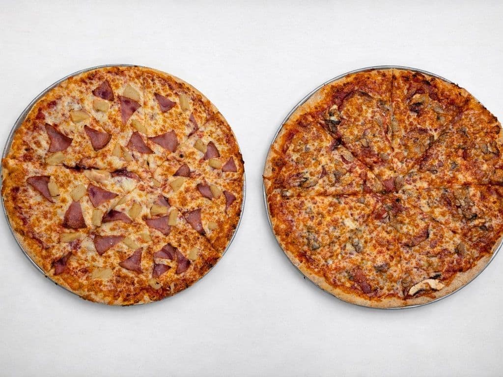 2 Fresh Daily-Made 15” Specialty Pizzas – Great Value !!