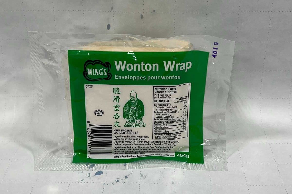 Wing Wonton Wrapper Thick 3.5" (454 g)