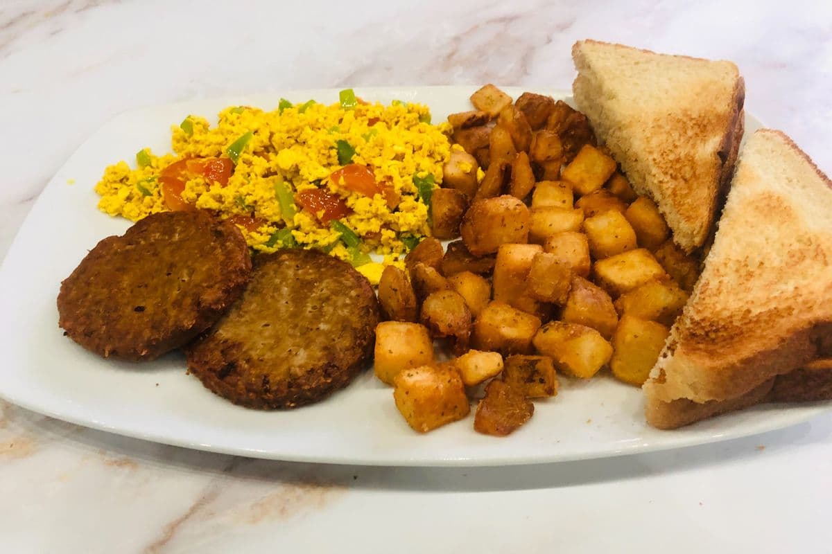 Vegan Beyond Sausage Scrambled Tofu