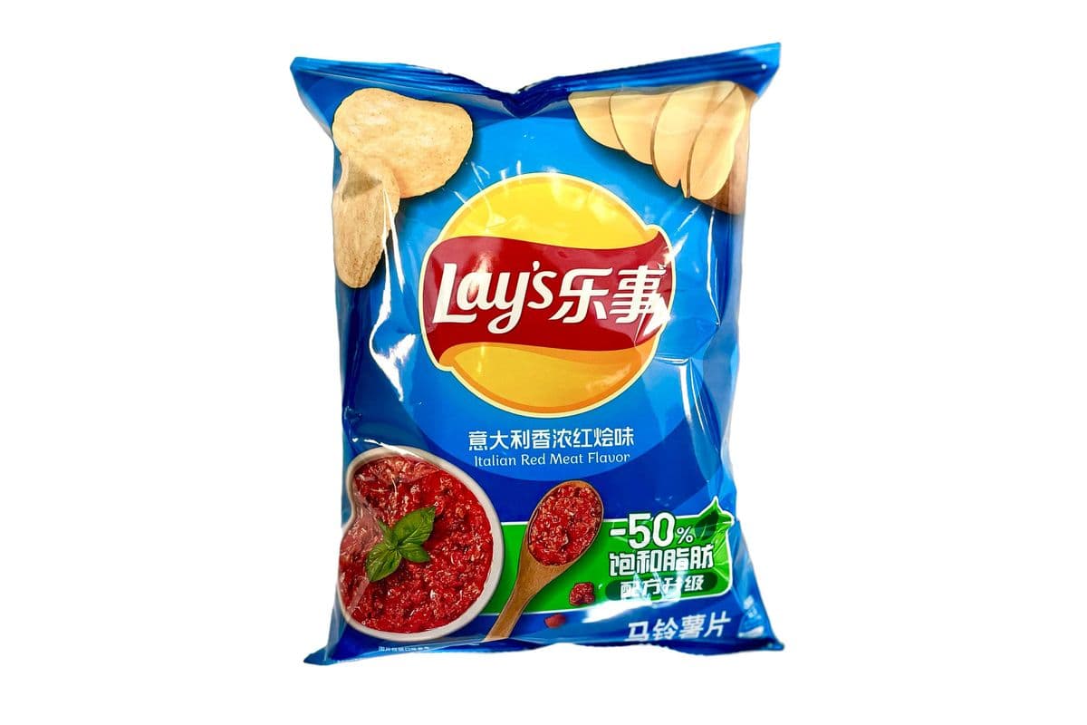Lay's Potato Chips Italian Red Meat Flavour(-50% Fat)70g 乐事薯片-意大利香浓红烩味