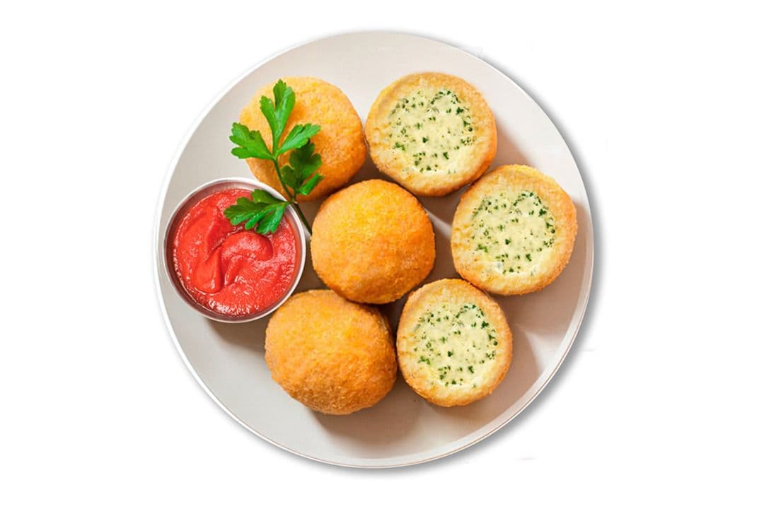 6 Parmesan Arancini with Marinara Sauce
