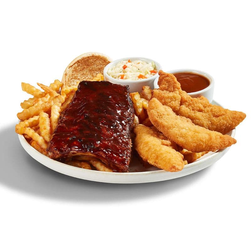 Demi-côtes levées et 3 filets / Half Order of Ribs & 3 Fillets