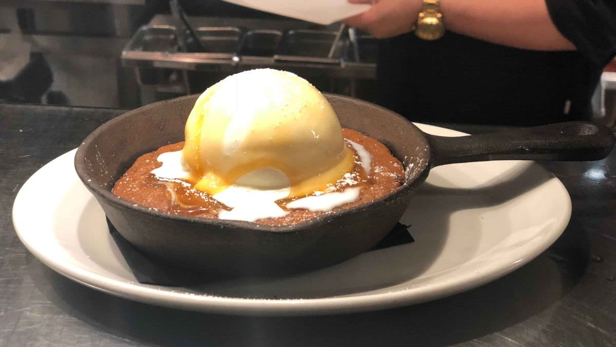 Fresh Baked Skillet Cookie