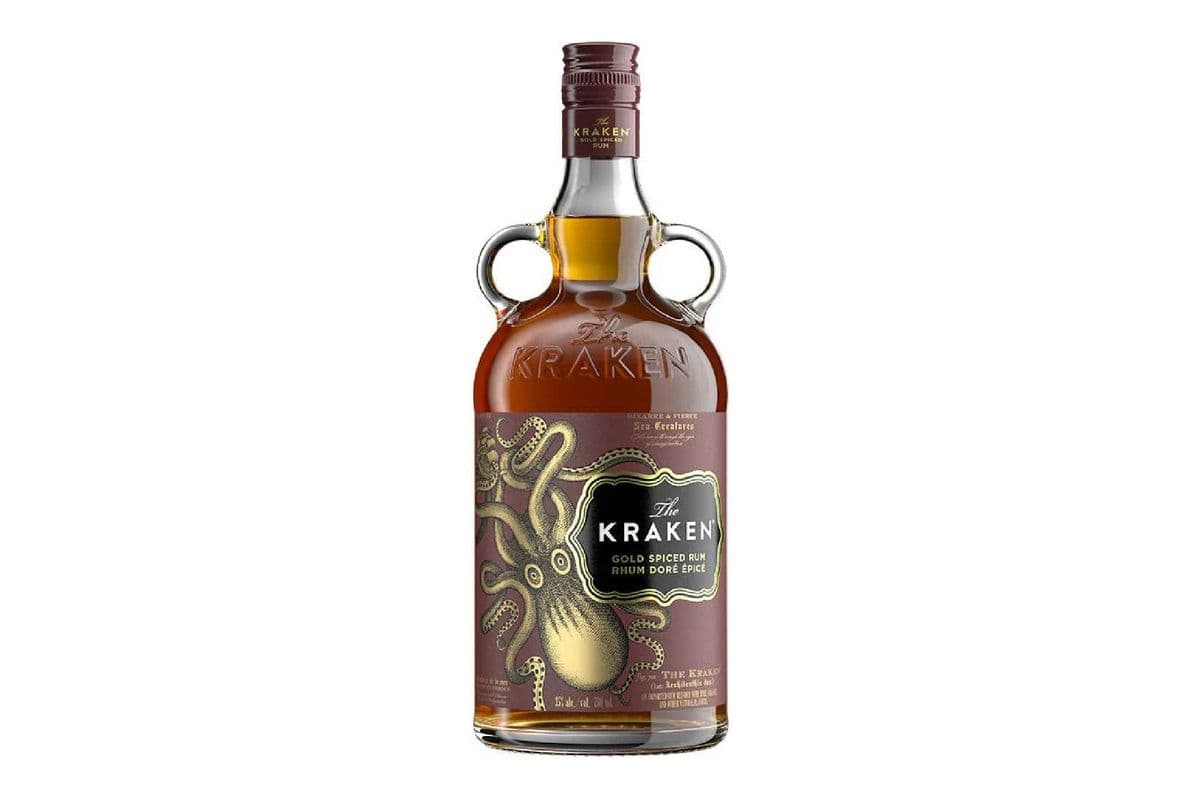 The Kraken Gold Spiced Rum-750ml (1 x 750ml)