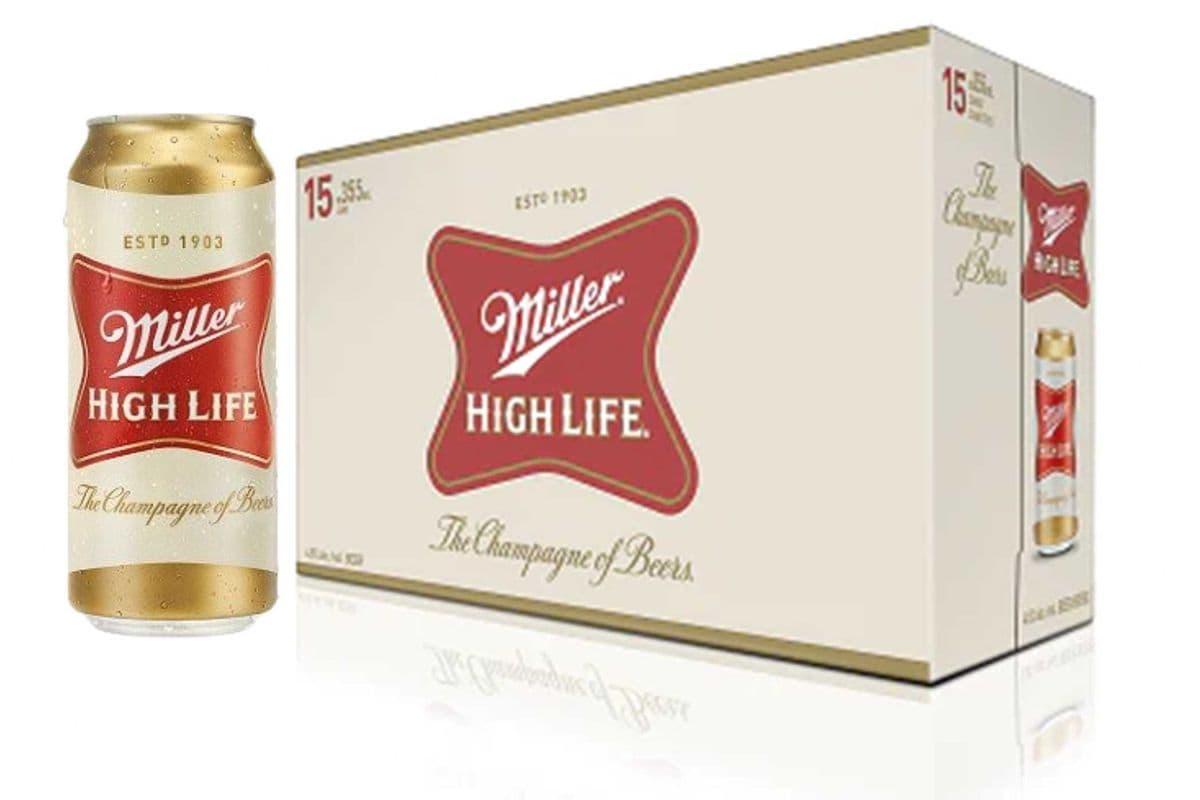 MILLER HIGH LIFE 15 CANS (15 x 355 ML)