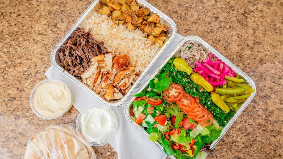 Chicken or Beef Shawarma Plate