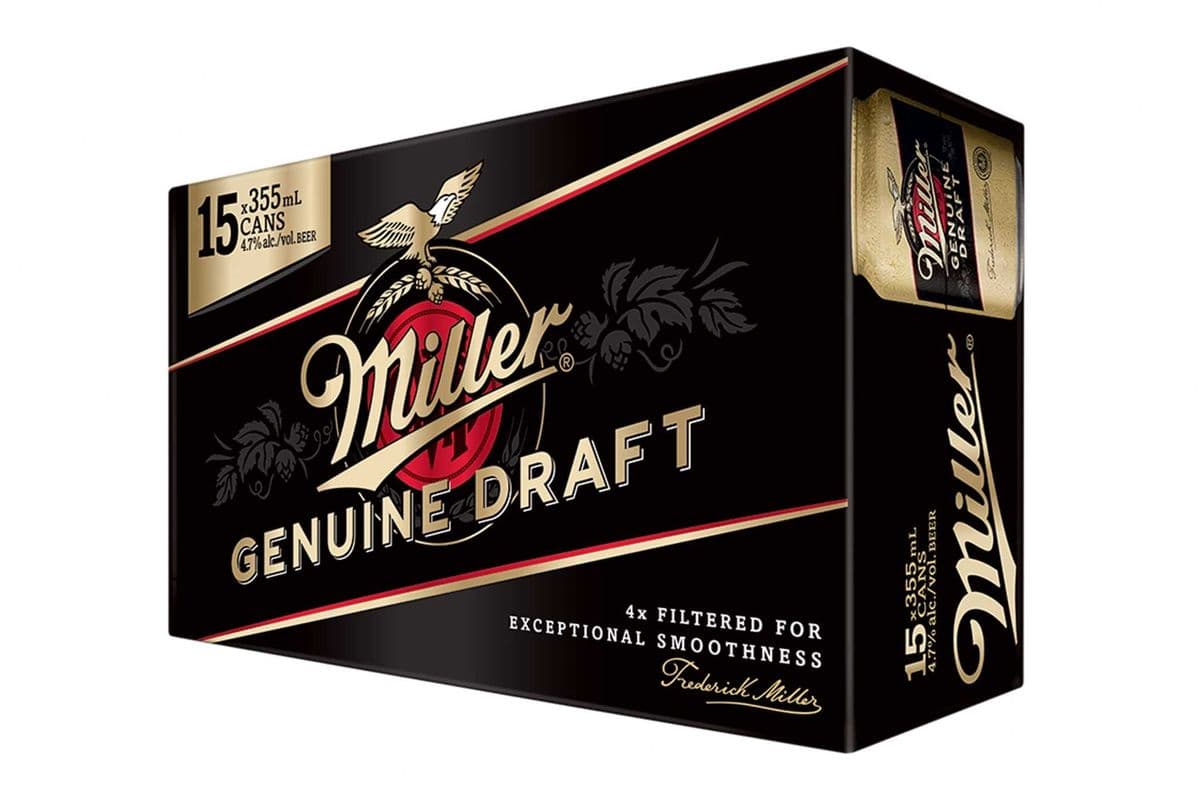 MILLER GENUINE DRAFT 15 CAN (15 x 355 ML)
