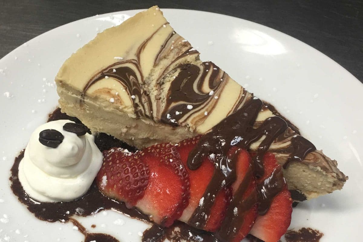 Homemade Mocha Cheesecake