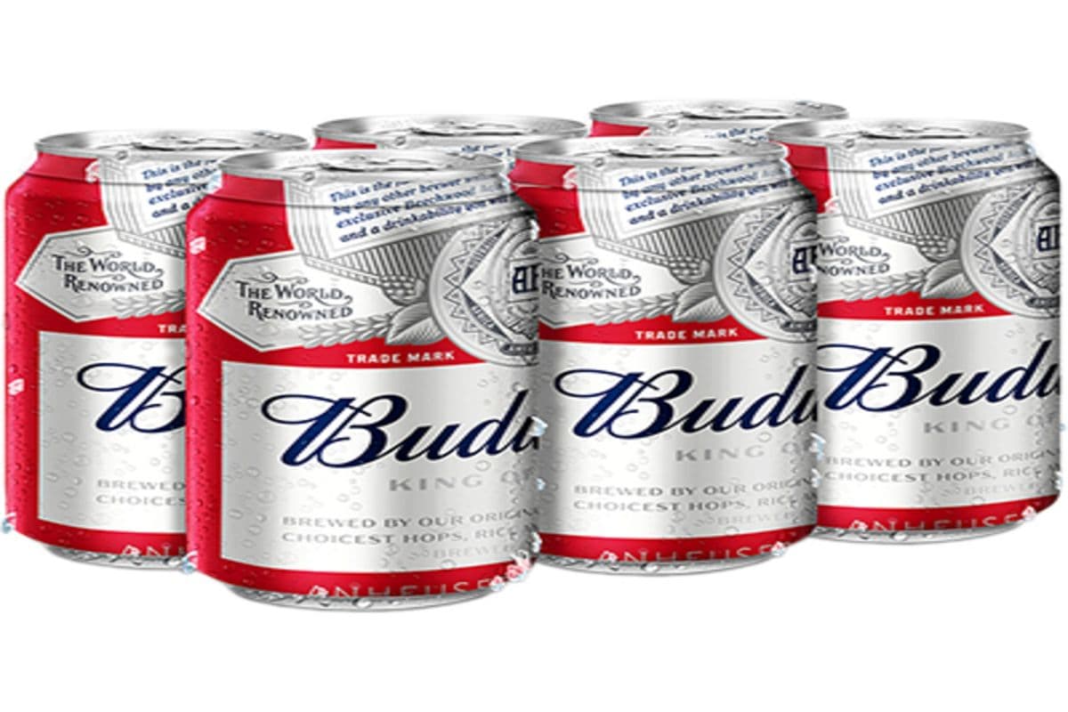 904334 Budweiser cans 6pk (6 x 355ML)