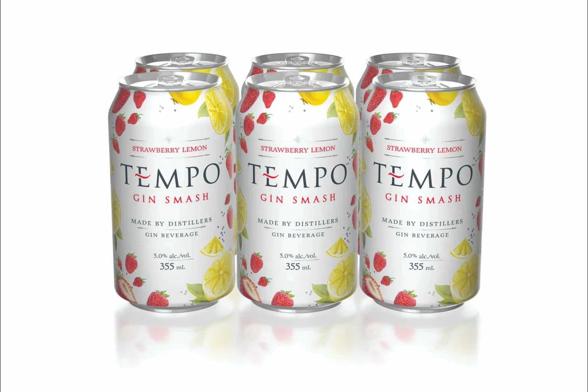 Tempo Gin Smash Strawberry Lemon (6-Pack) (6 x 355ml)