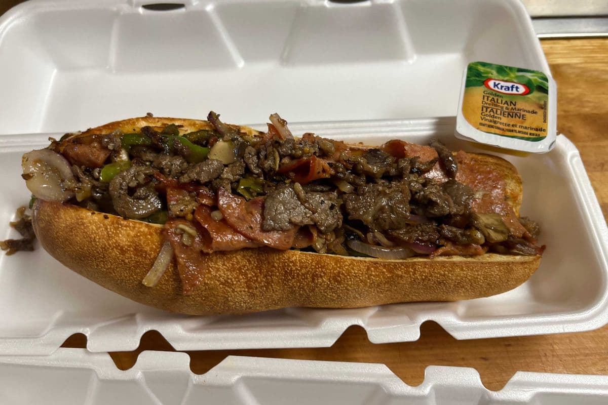 steak et pepperoni(2X10" sous-marins)