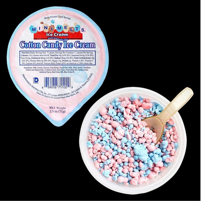 Mini Melts Cotton Candy Ice Cream (71 g)