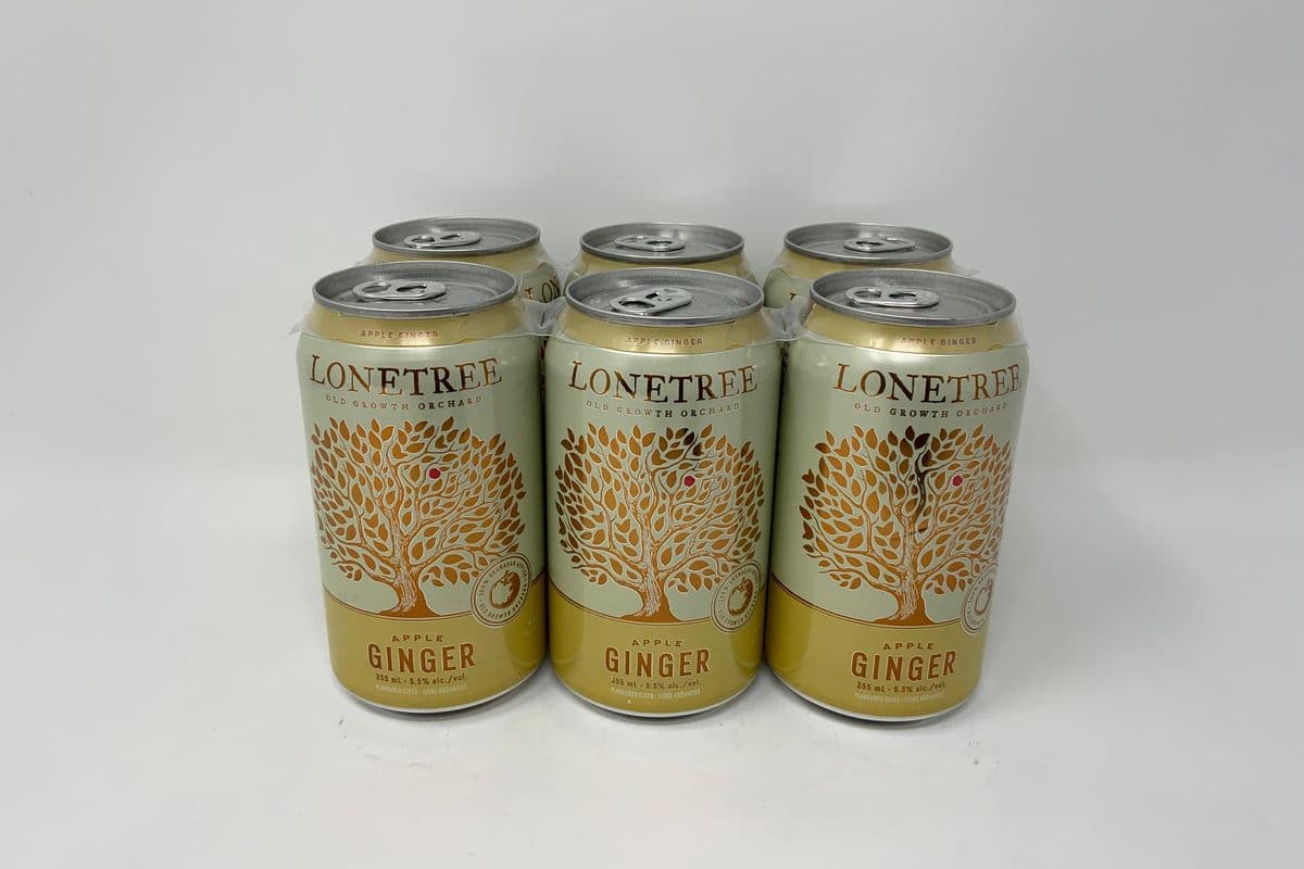 LONETREE CIDER -APPLE GINGER (6 x 355ml)