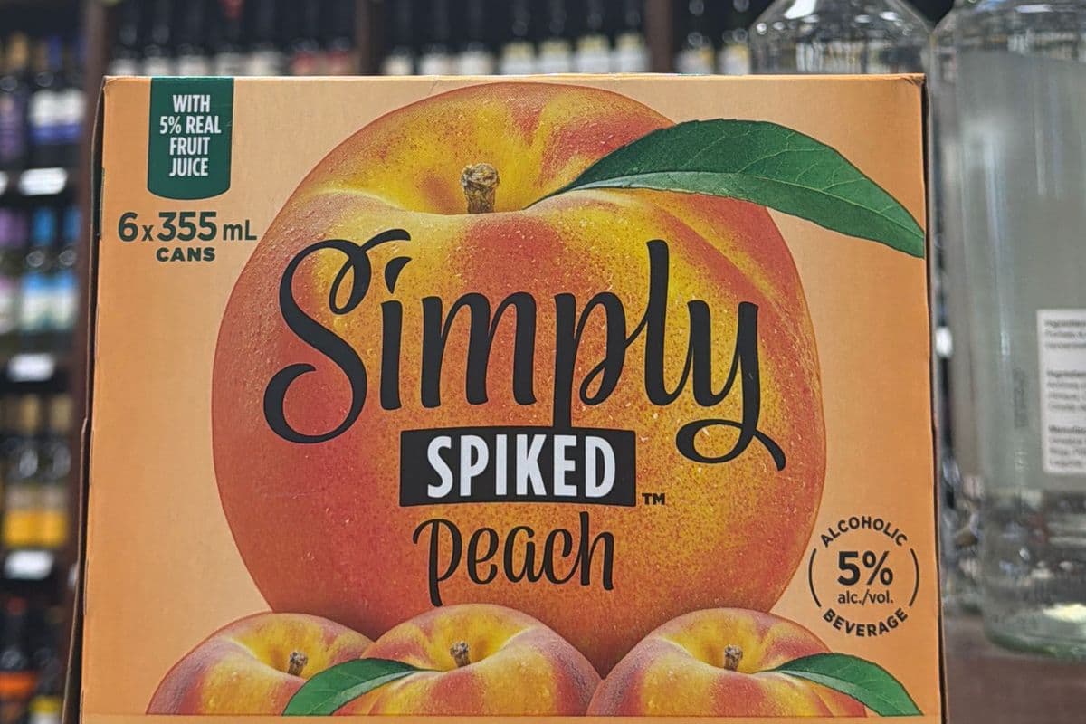 SIMPLY SPIKED PEACH 6 CANS (6 x 355mL)