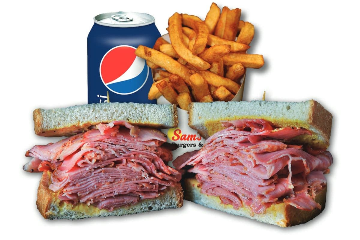 Montreal Smoked Meat on Rye and Fries Combo