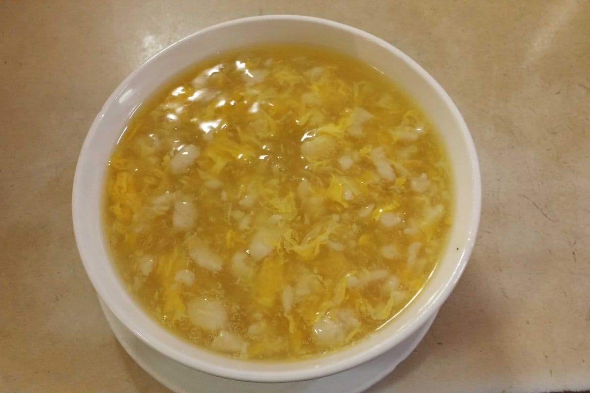 12. Cream of Corn with Minced Chicken Soup