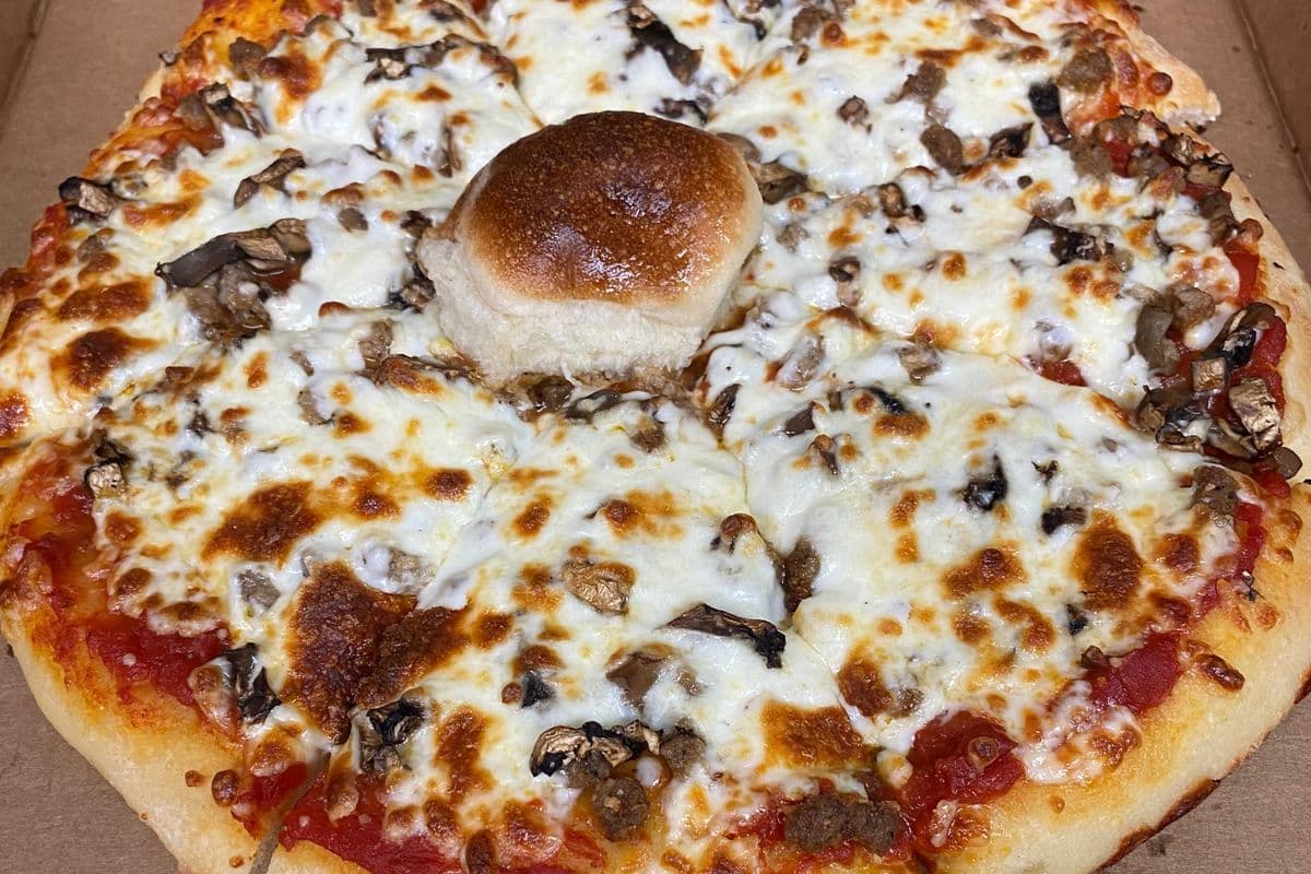 11. 10" Beef and Mushroom Pizza