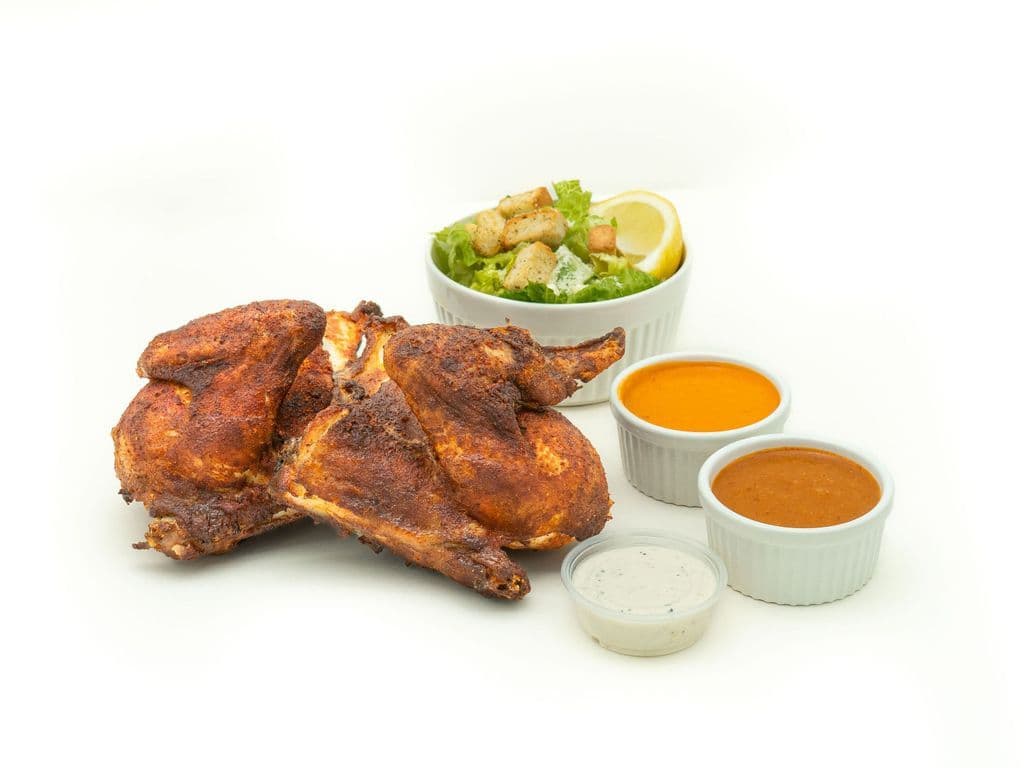 HALF CHICKEN TWO BREASTS MEAL