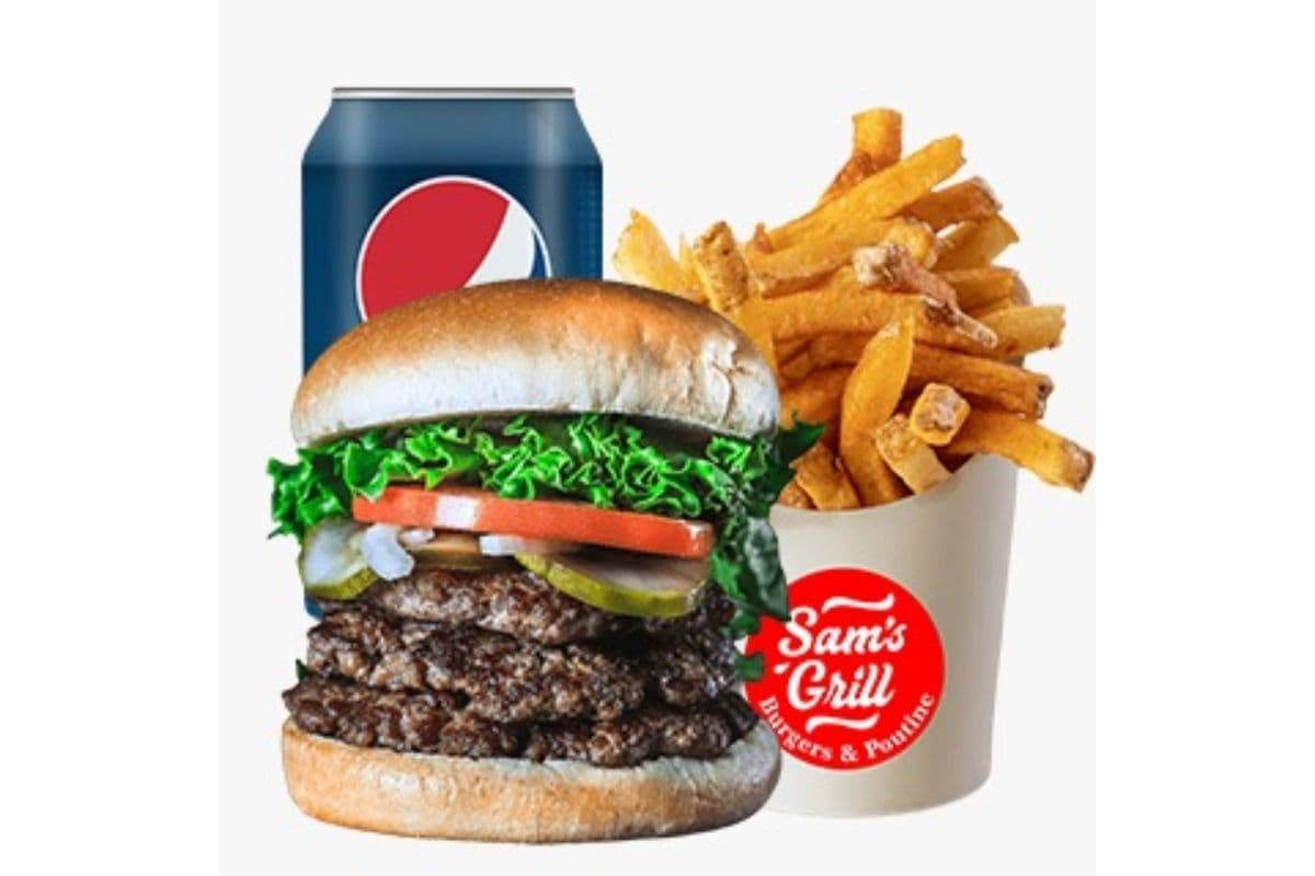 Super Burger and Fries Combo