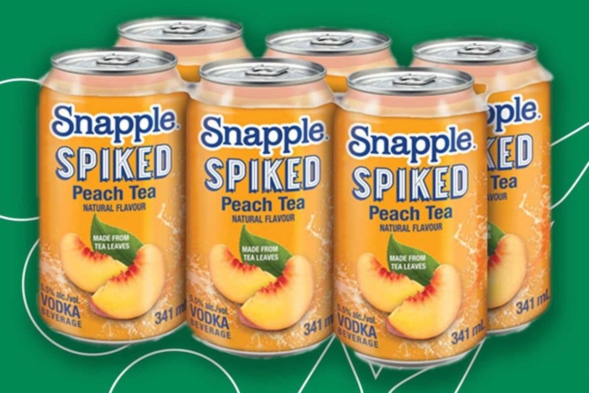 SNAPPLE SPIKED PEACH TEA (6 x 341ml)