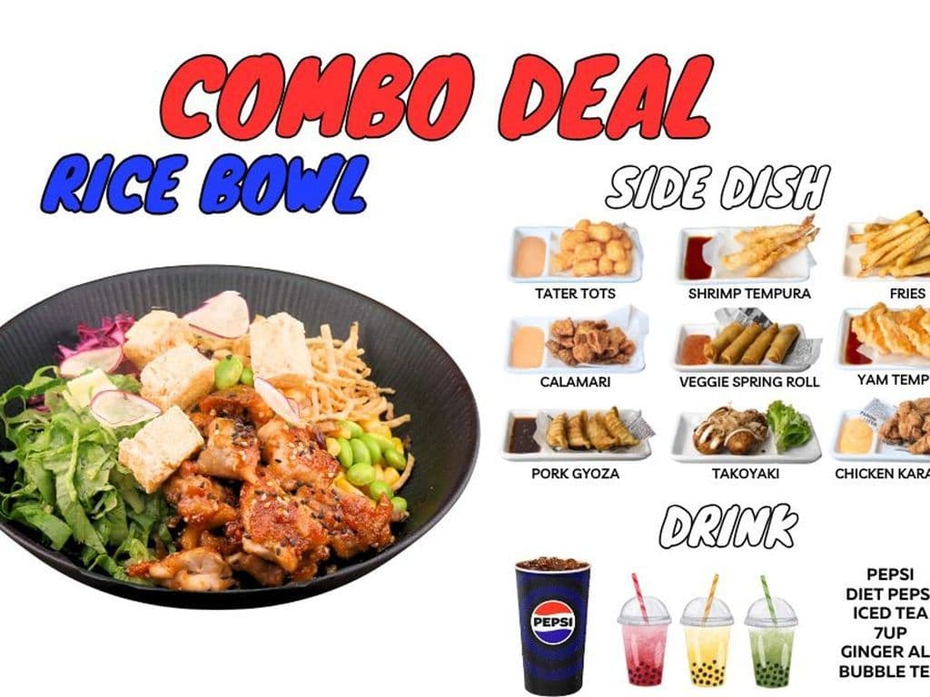 Bbq Chicken Rice Bowl Combo