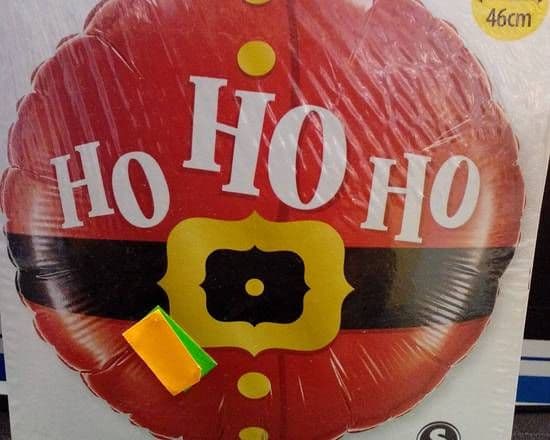 18" Round Foil Balloon - Ho Ho Ho