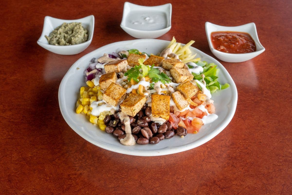 Sauteed Tofu Burrito Bowl