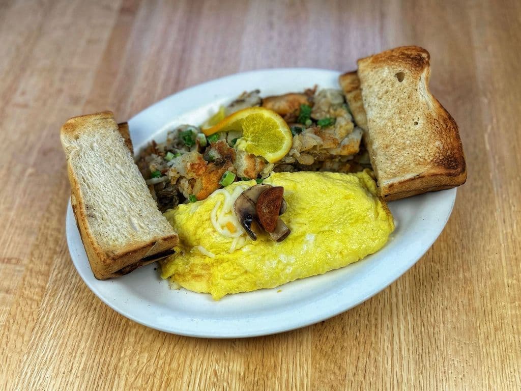 Spinach and Chorizo Omelette