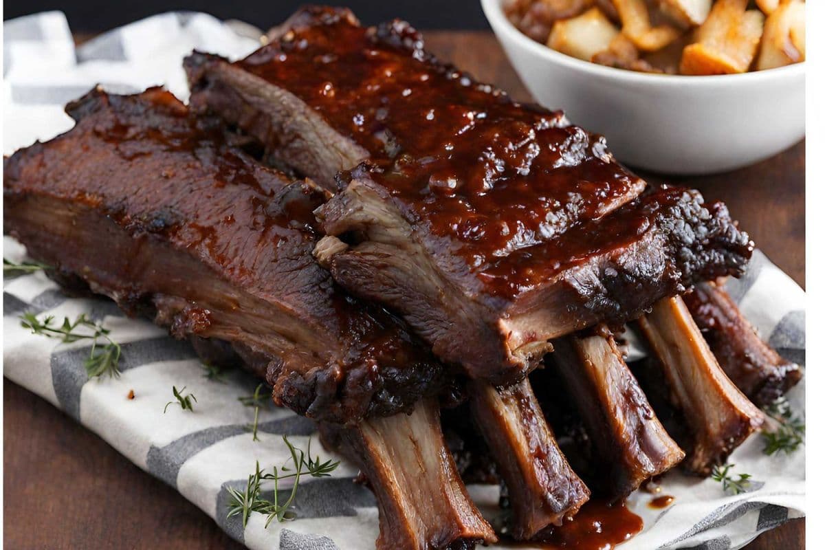 Fire Grilled Dino BEEF Ribs (3 bones) (Over 1 pound)