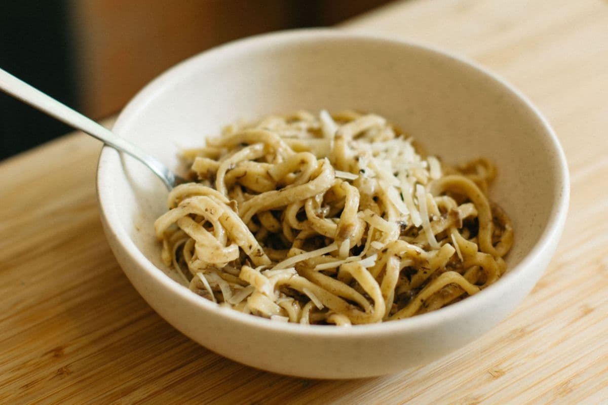 Fettuccine with Truffled Mushrooms
