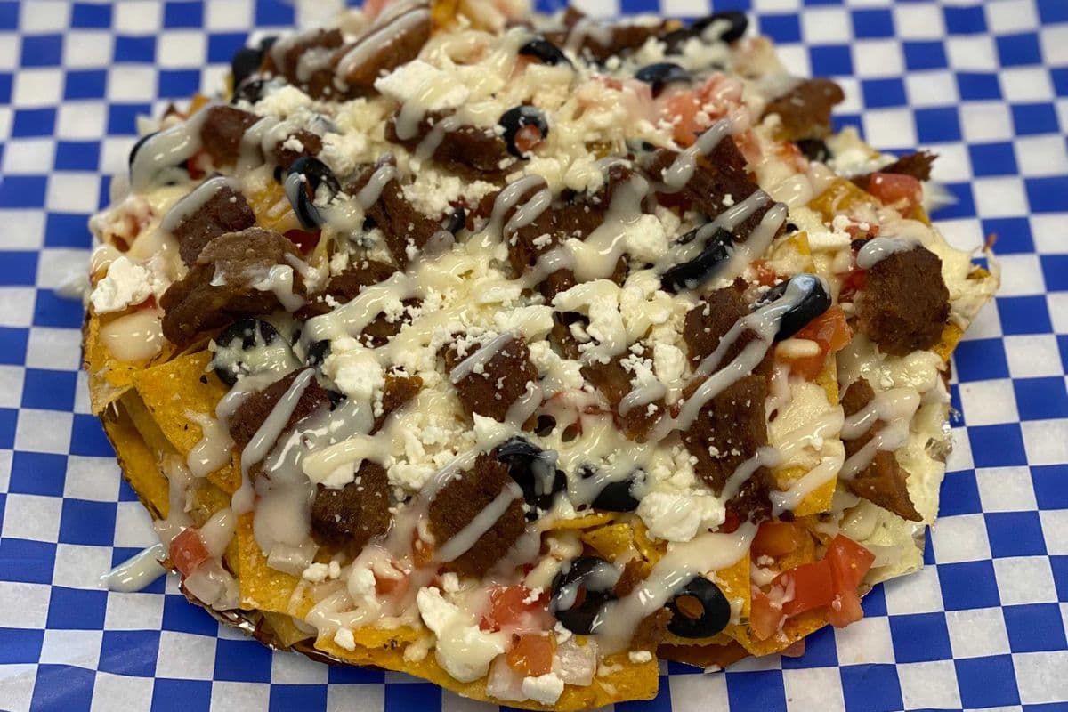 Donair Nachos 12"