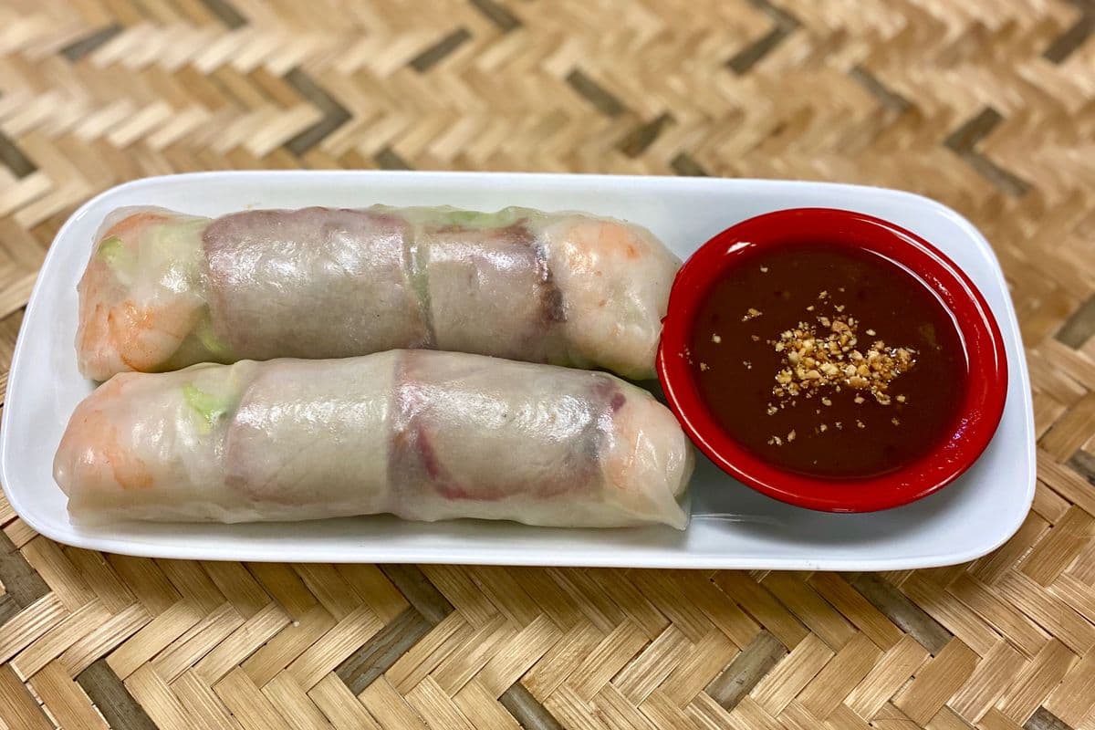 3. Shrimp and Pork Fresh Roll (2 pcs) - Goi Cuon Tom Thit