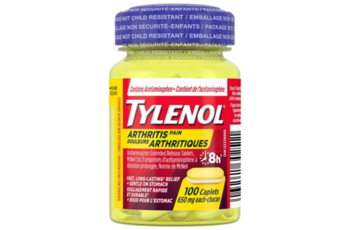 TYLENOL® Arthritis Pain Relief, Acetaminophen 650mg (100 cplt)