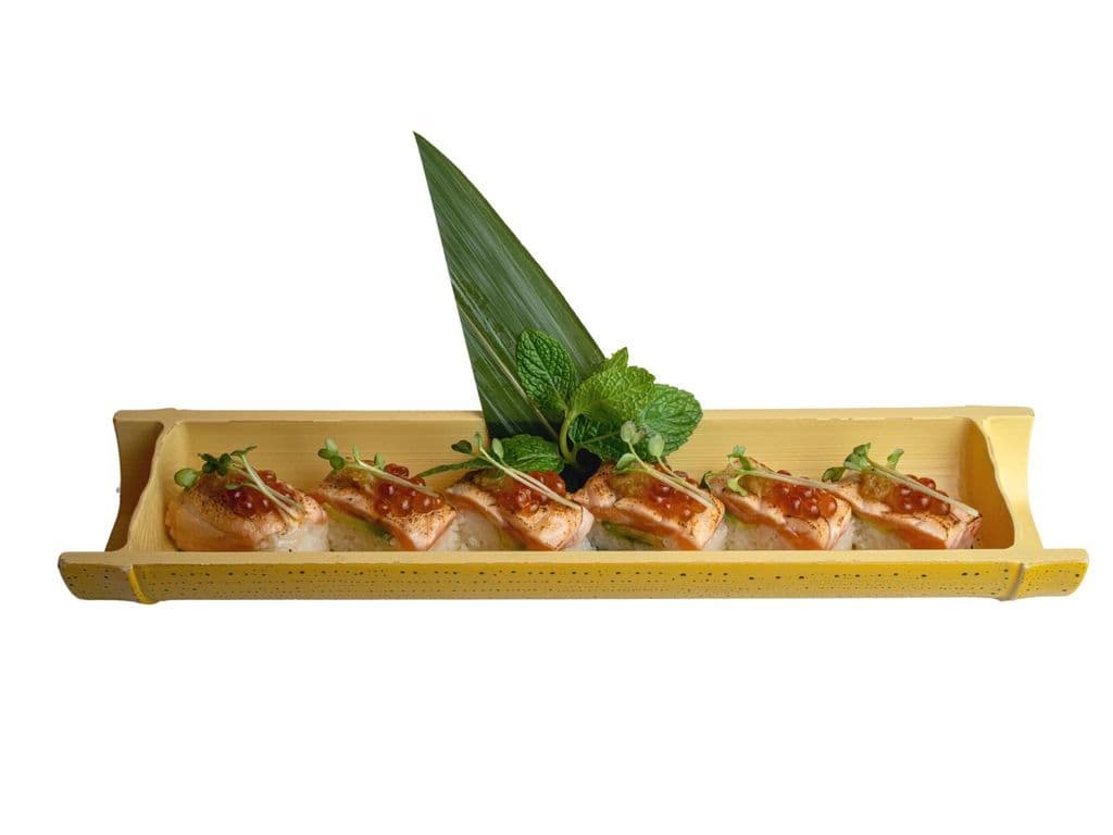 Yuzu Seared Salmon Oshi