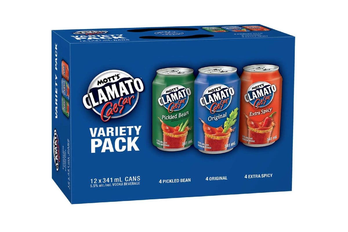 Mott's Clamato Caesar Variety Pack (12 x 341ml)