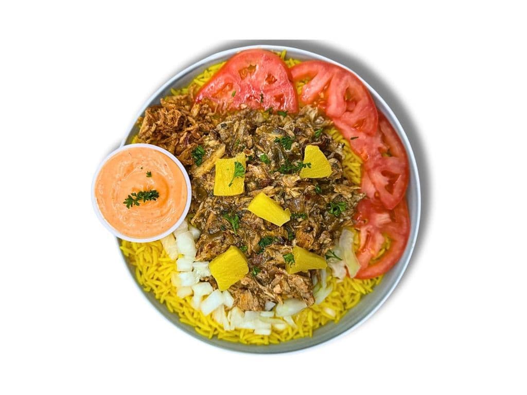 Jamaican Jerk Chicken Shawarma Bowl