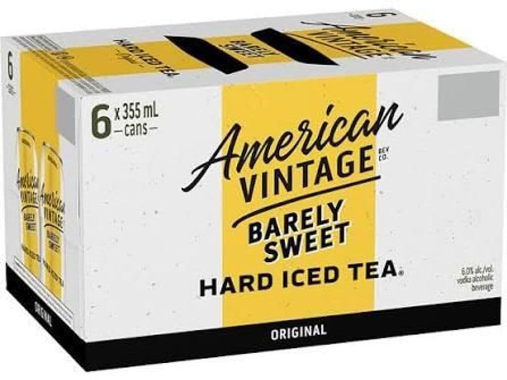 AVIT BARELY Hard Iced Tea, 6 x 355ml