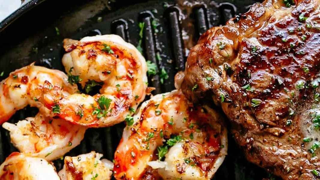 GF Grilled Steak & Tiger Shrimp