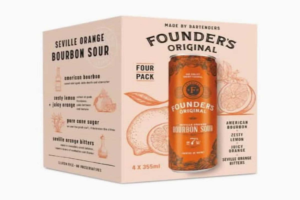 FOUNDER’S BOURBON (4 x 355ML)