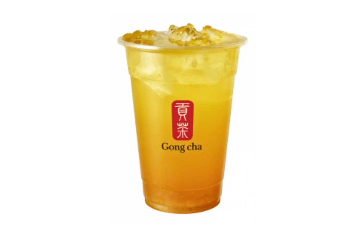 Peach Green Tea w. White Pearls