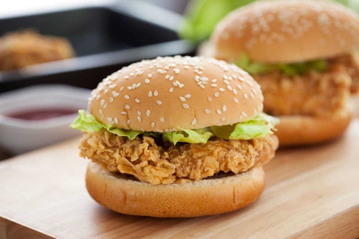 Burgers au poulet piquant