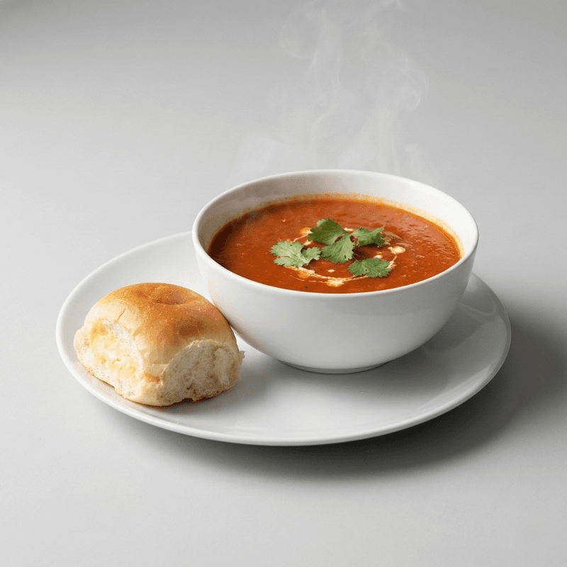 Tomato Soup with Pav BUN (1 pc)