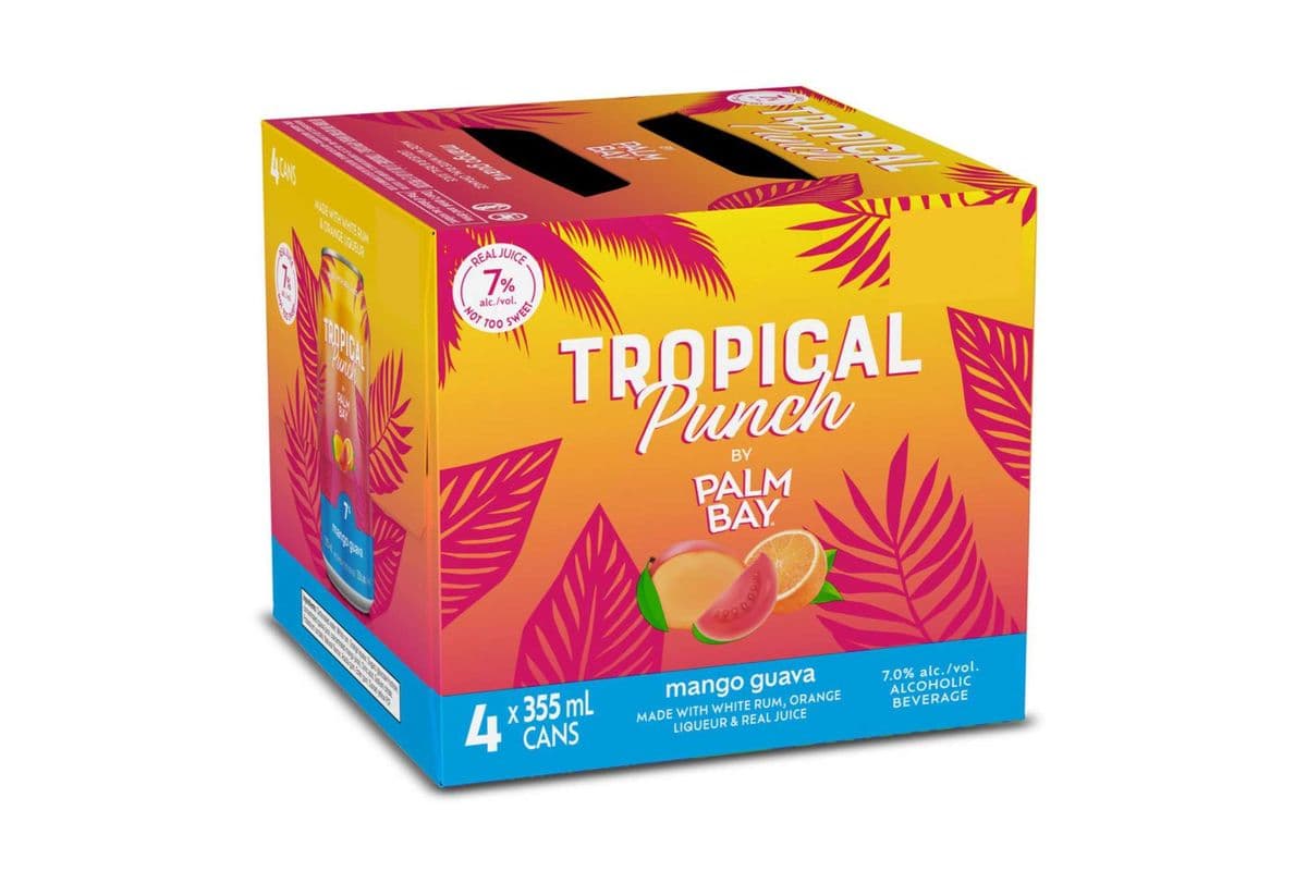 Palm Bay Mango Guava Rum Tropical Punch-4PK (4 x 355ml)