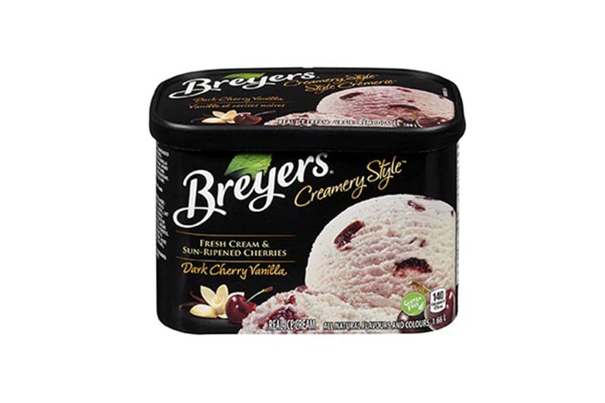 Breyers -Creamery Style Dark Cherry Vanilla