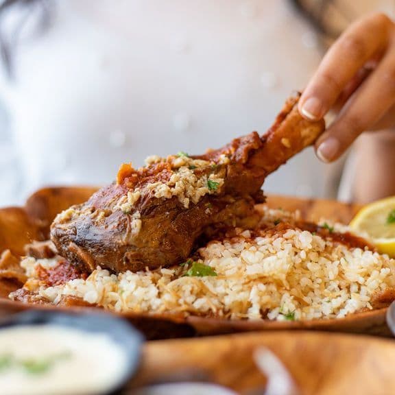 Lamb Shank Fatta