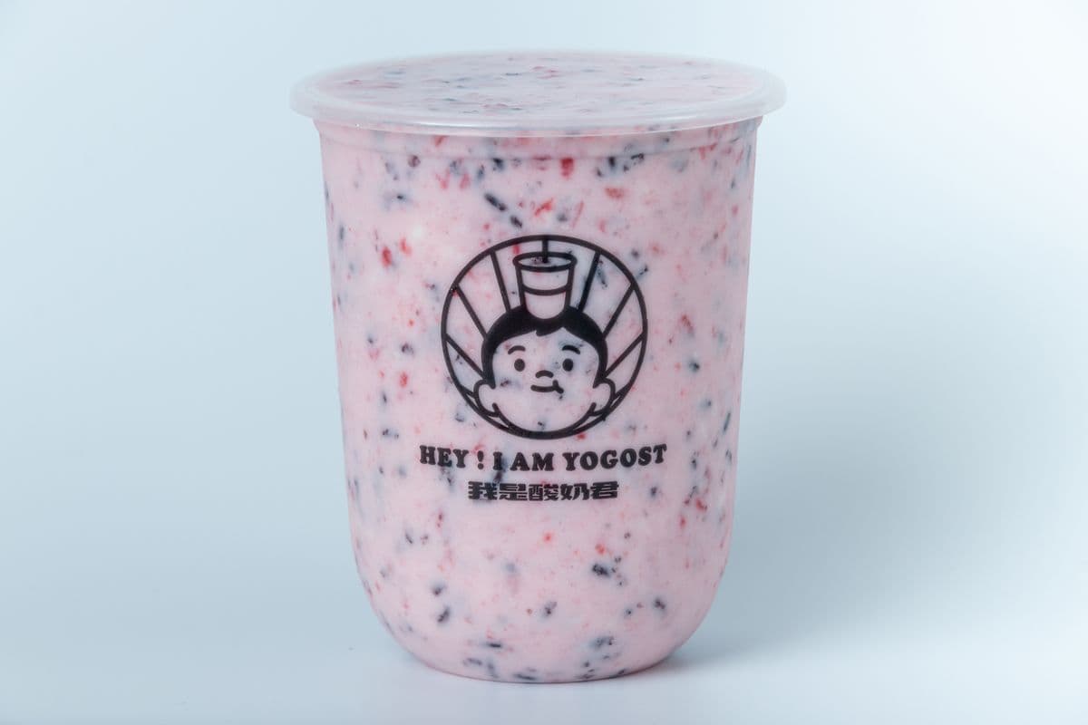 Strawberry Rice Yogurt (莓莓果海)
