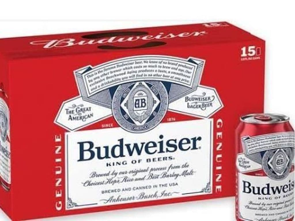 BUDWEISER Can, 15 x 355ml